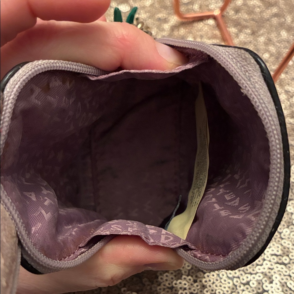 Gray Bunny Coin Purse Kate Spade w Carrot Zip & Fuzzy Tail Leather 2017 - Picture 8 of 10